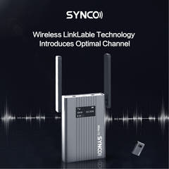 Synco trådløst mikrofonsæt 1 TX / 1 RX UHF 525 MHz-539.7 MHz