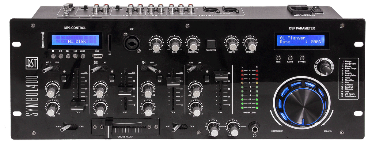 BST DJ Mixer m. Bluetooth
