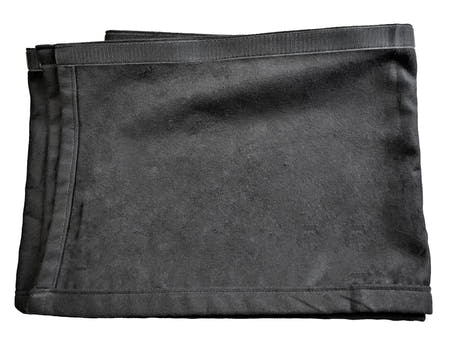 Molton m. Velcro (10m x 60cm, Sort)