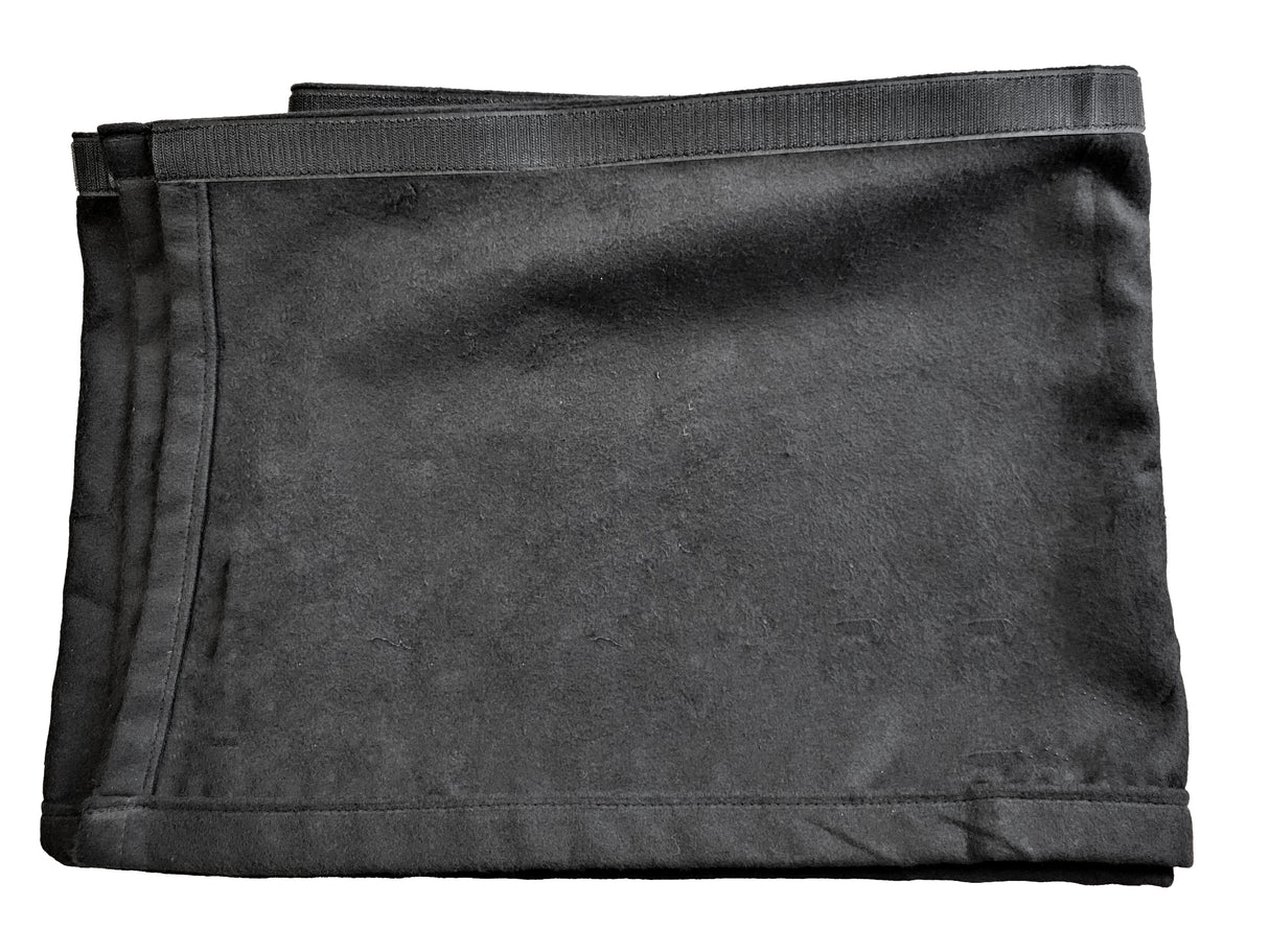 Molton m. Velcro (10m x 60cm, Sort)
