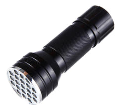 UV Lommelygte m. 21 LED Dioder
