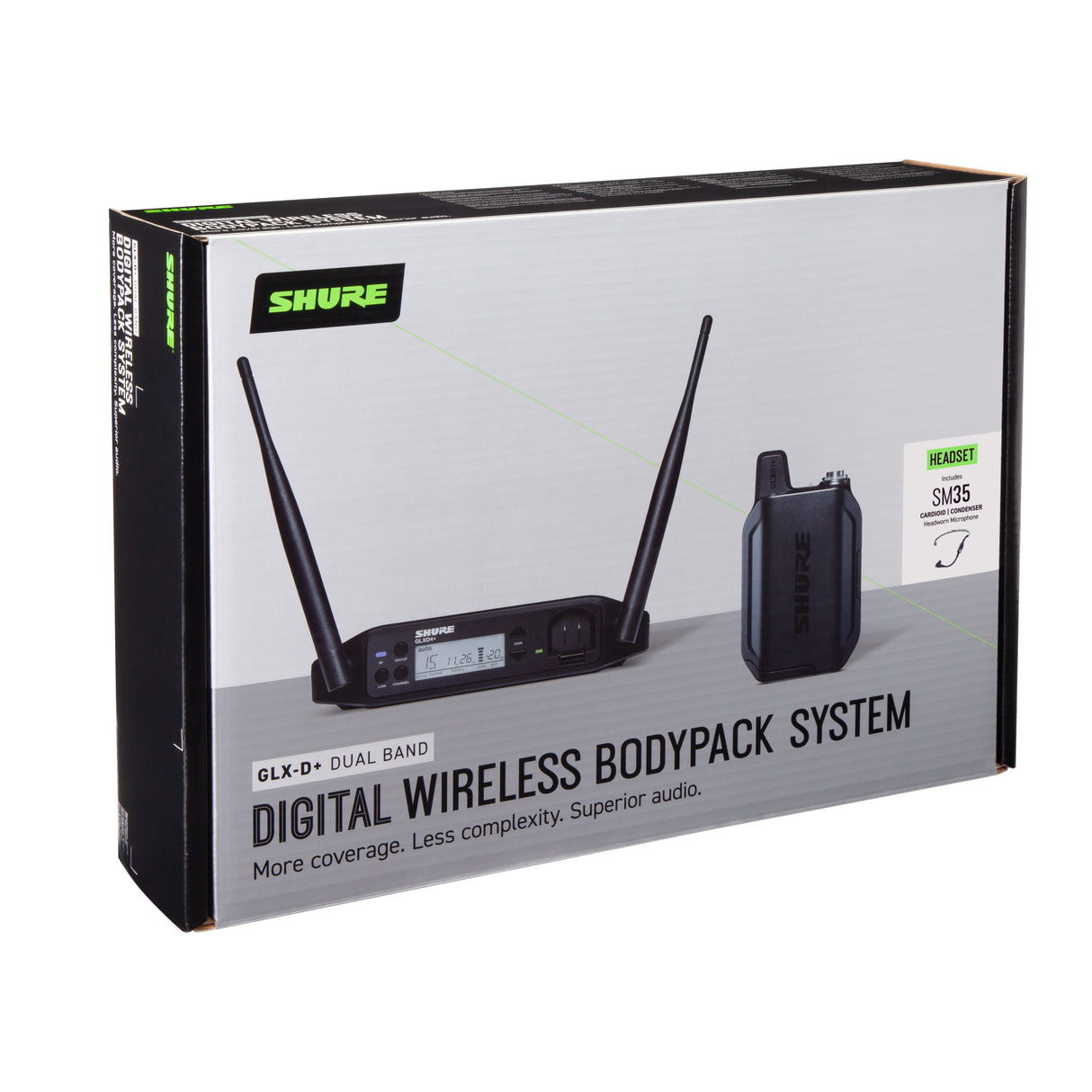 Shure GLXD14+ SM35 Trådløst Headset (2,4 + 5,8 GHz)