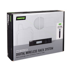 Shure GLXD24R+ BETA87A Trådløs Mikrofon Racksystem