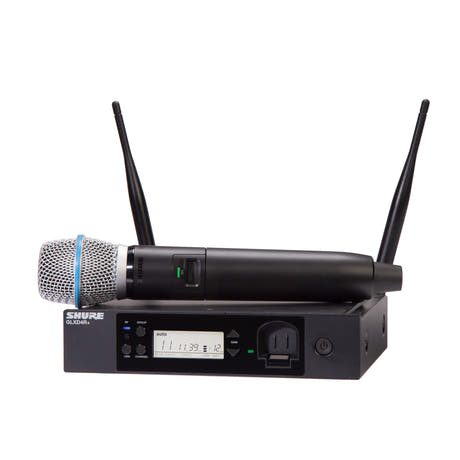 Shure GLXD24R+ BETA87A Trådløs Mikrofon Racksystem