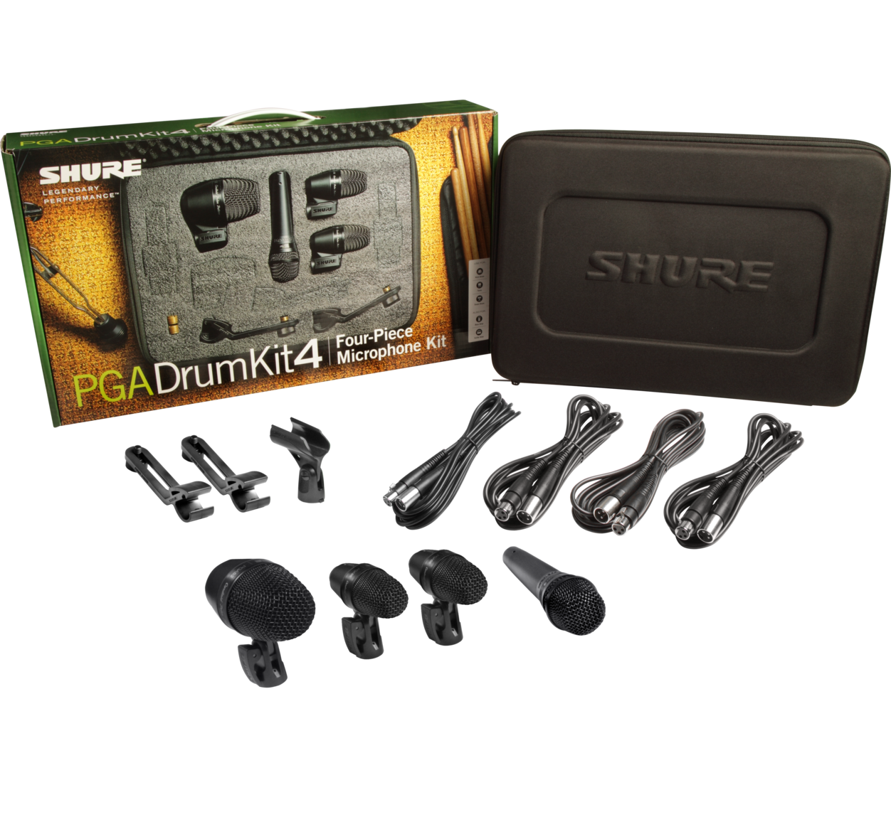 Shure PGA Drumkit 4 Tromme Mikrofonpakke