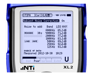 NTI XL 2 STIPA Håndholdt Audio og Akustisk Analyzer
