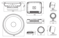 JBL CLUB 602CTP Bilhøjttaler Komponentsæt (17cm)