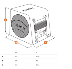 HERTZ Aktiv Subwoofer (140W, 8")