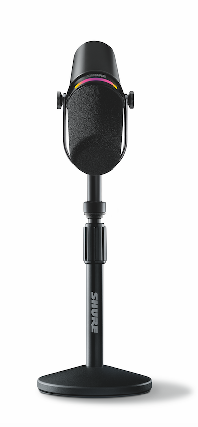 Shure MV7+ Podcast Mikrofon m. Stativ