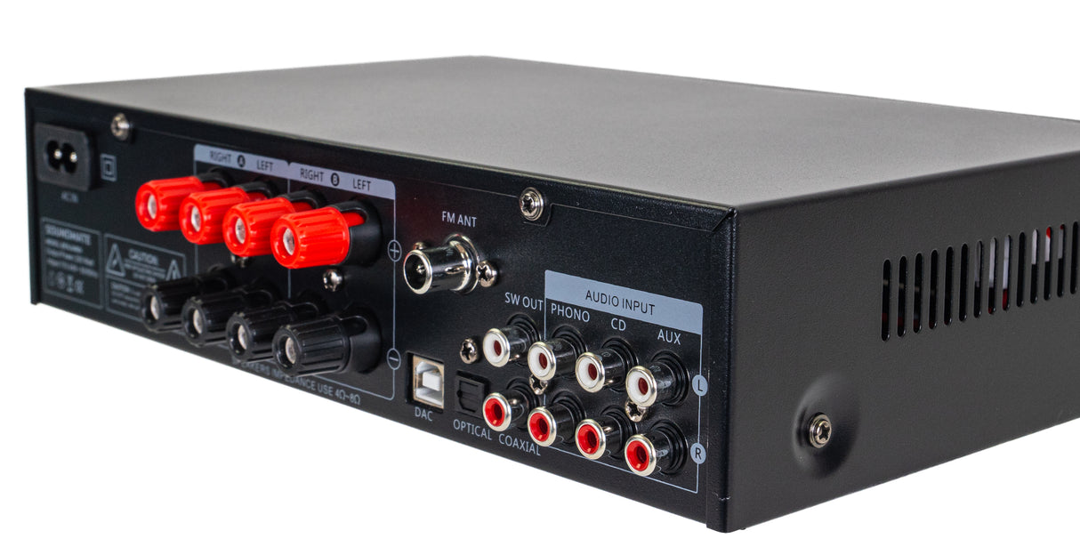 SoundMate Hi-Fi forstærker m. Bluetooth (4x50W)