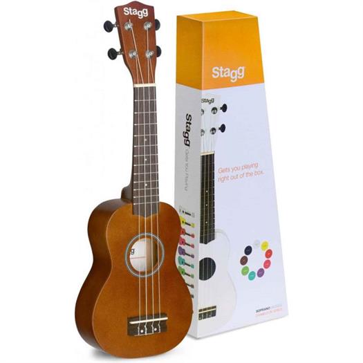 Stagg US-NAT Sopranukulele med gigbag (Natur)
