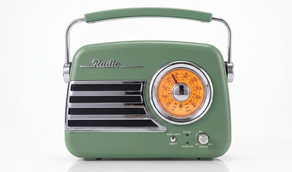 Studio 57 Batteri Retro Radio m. Bluetooth & FM (Vintage Mint)