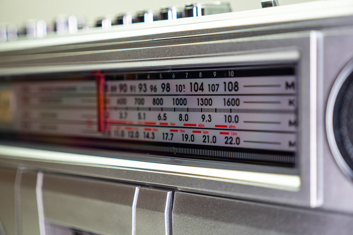 Studio 57 Ghettoblaster m. Bluetooth (Sølv)