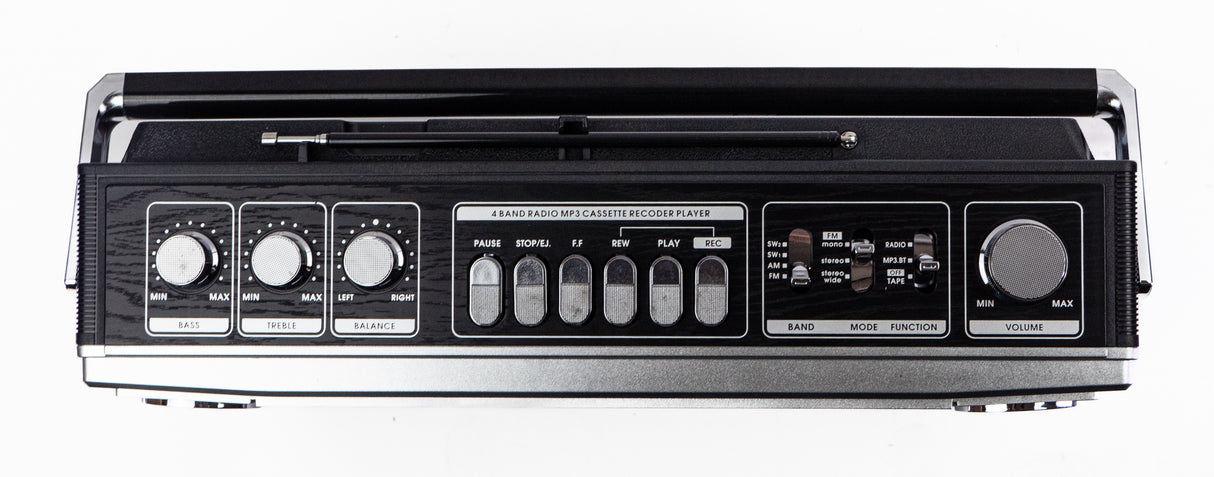 Studio 57 Ghettoblaster m. Bluetooth (Sølv)