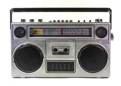 Studio 57 - Ghettoblaster m. Bluetooth (Sølv)