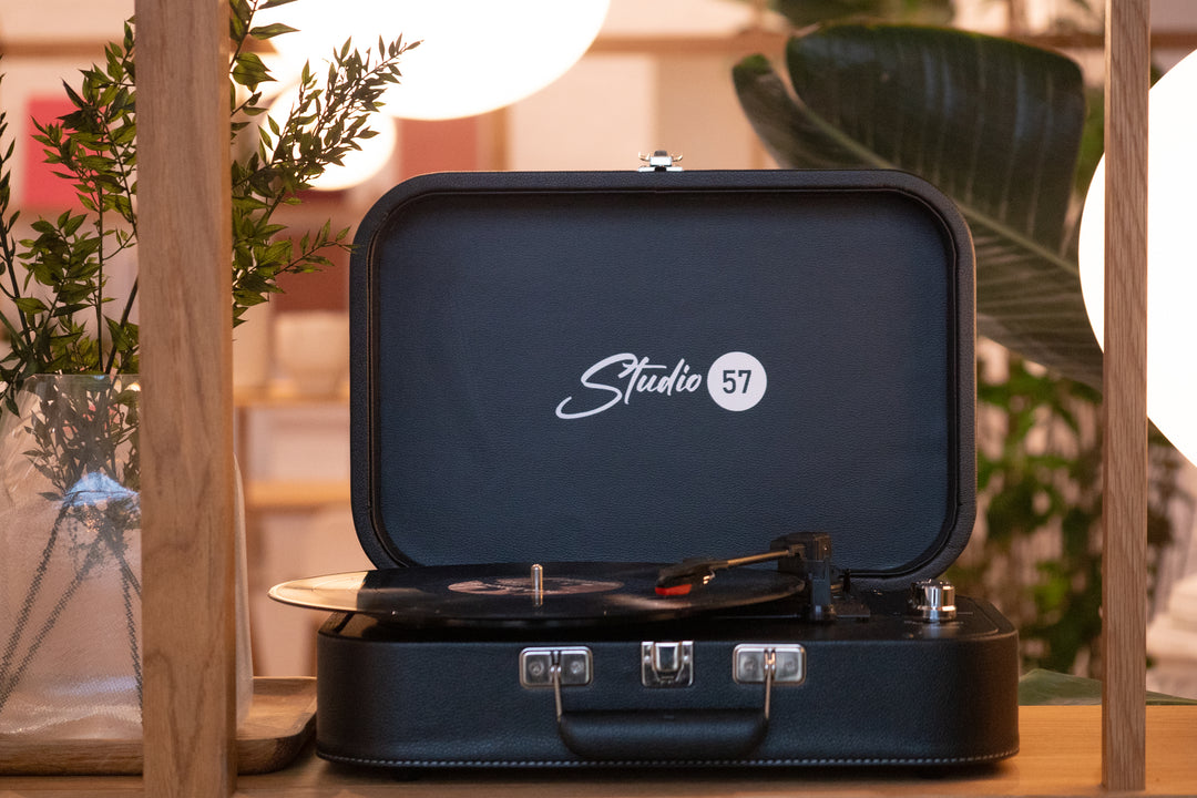 Studio 57 Mellow Pladespiller (Sort) Bundle