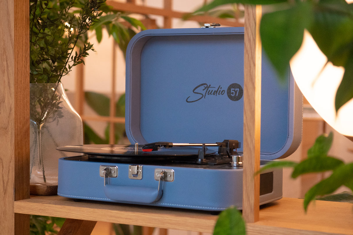 Studio 57 Mellow Pladespiller (Blå)