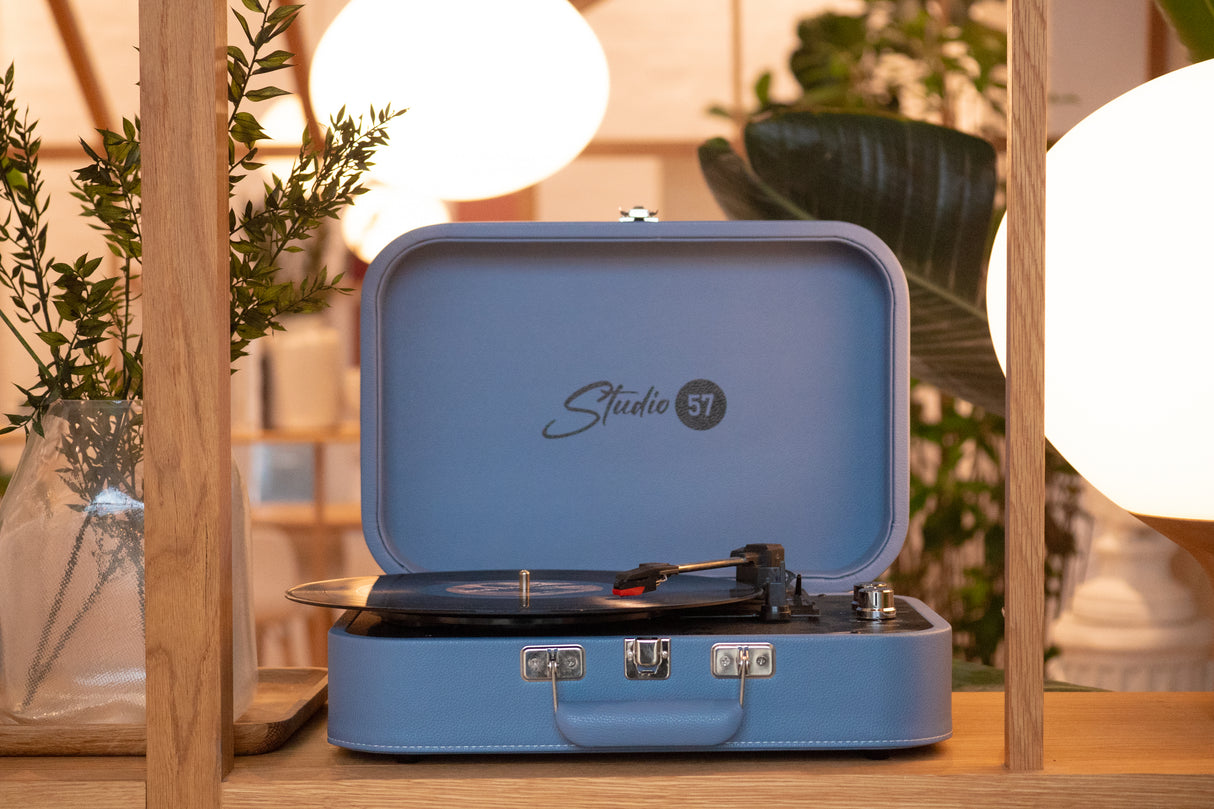 Studio 57 Mellow Pladespiller (Blå)