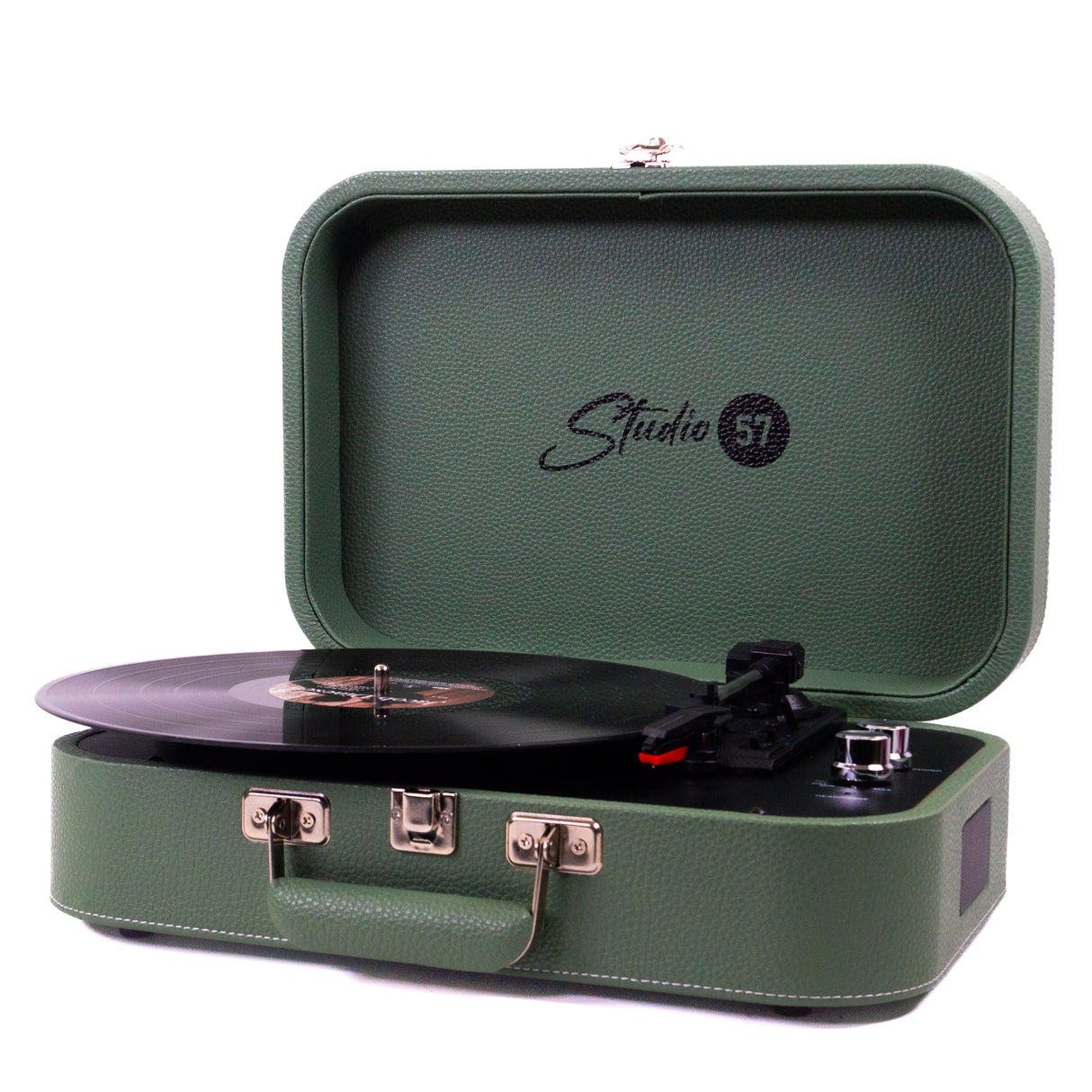 Studio 57 Mellow Pladespiller m. LP Stativ (Grøn)