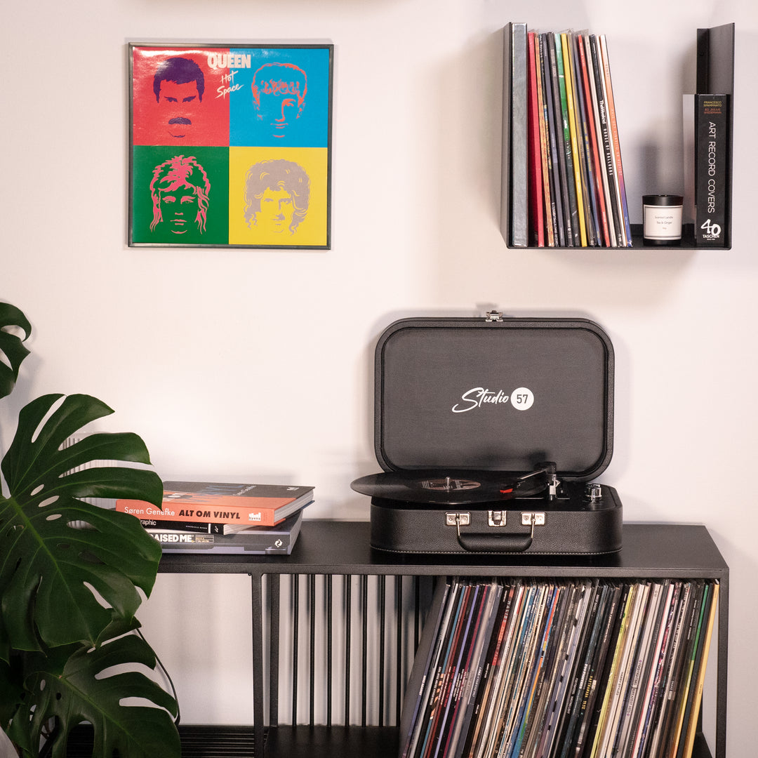 Studio 57 Mellow Pladespiller (Sort) Bundle