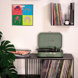 Studio 57 Mellow Pladespiller m. LP Stativ (Grøn)