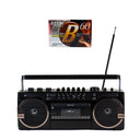 Studio 57 - Kassetteafspiller m. FM & Bluetooth, Sort + Kassettebånd