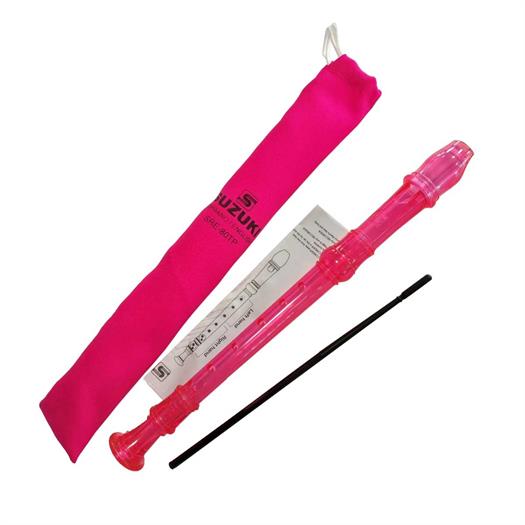 Suzuki SRE-80TP Sopran blokfløjte - Barok/engelsk fingersætning - Pink