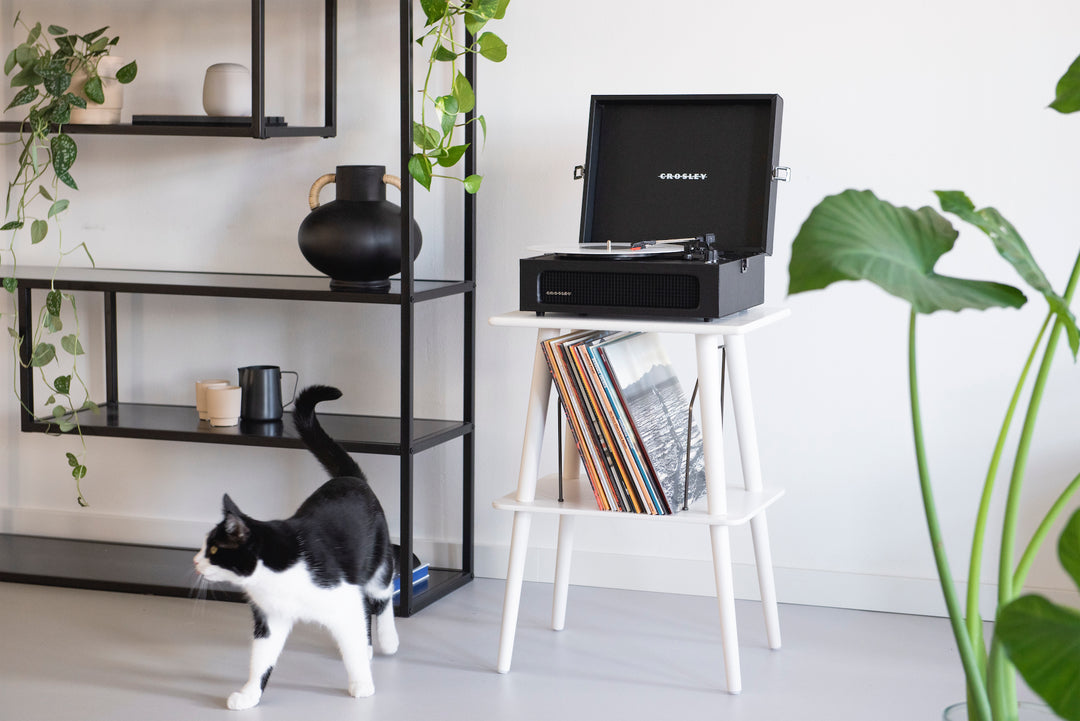 Crosley - Manchester Pladespiller Møbel (Hvid)