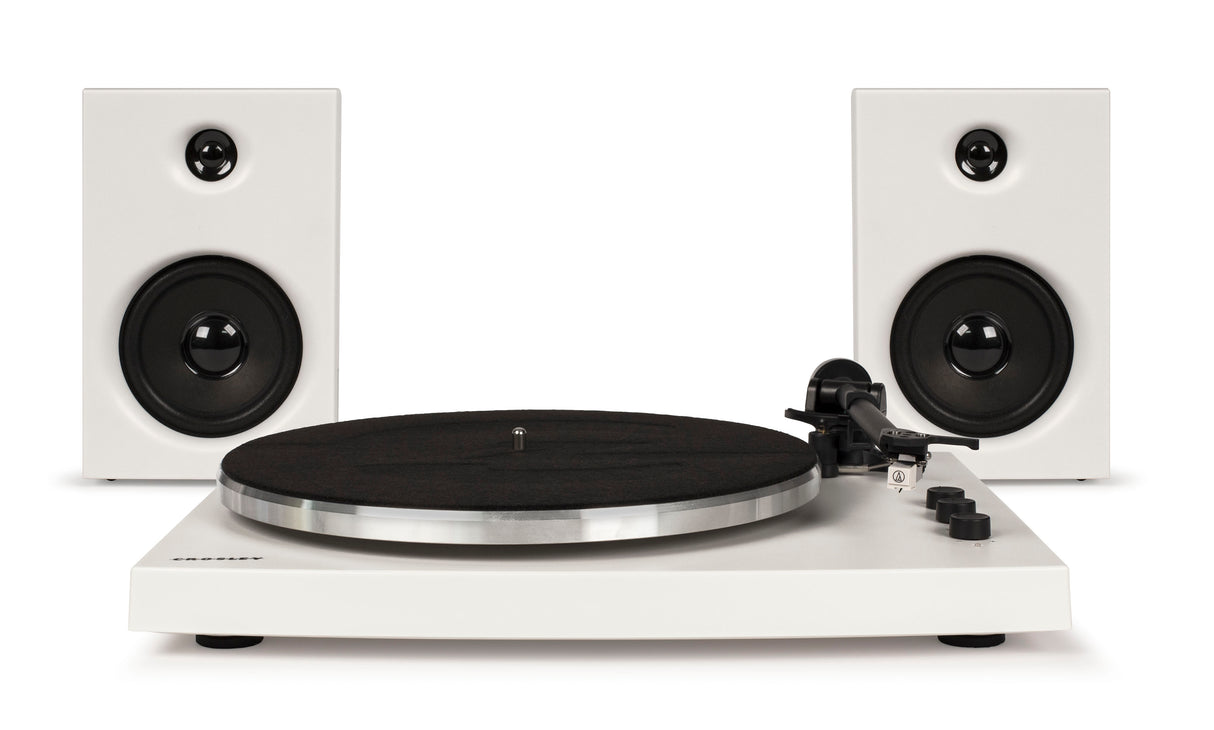 Crosley T150 Pladespiller m. Højtalere (Hvid)