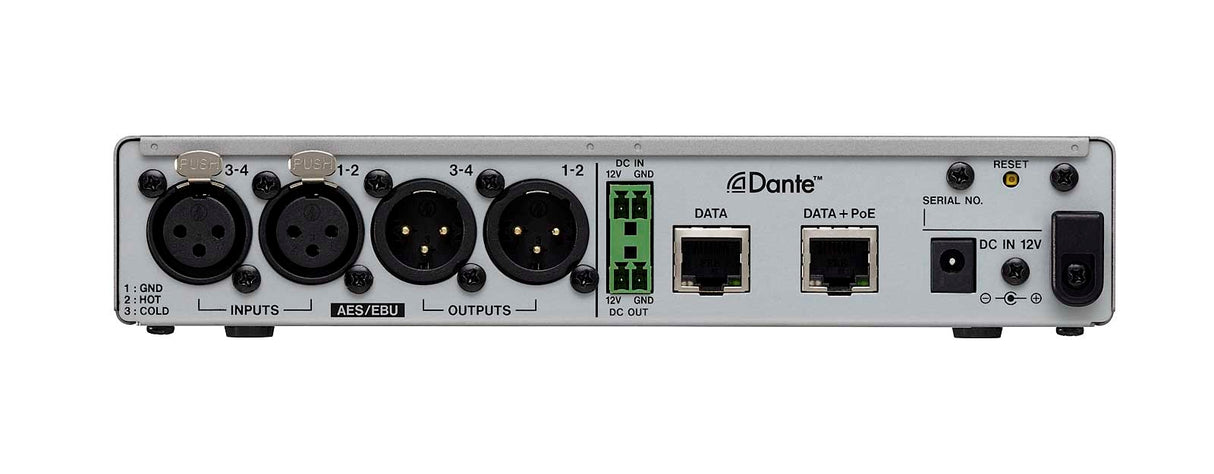Tascam AE-4 AES/EBU Dante converter 2in / 2 out, XLR