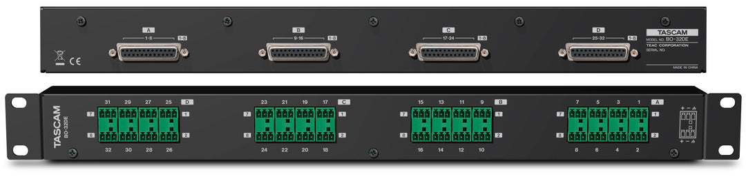 Tascam Breakout box 32 Euroblock til 4 SUB-D25