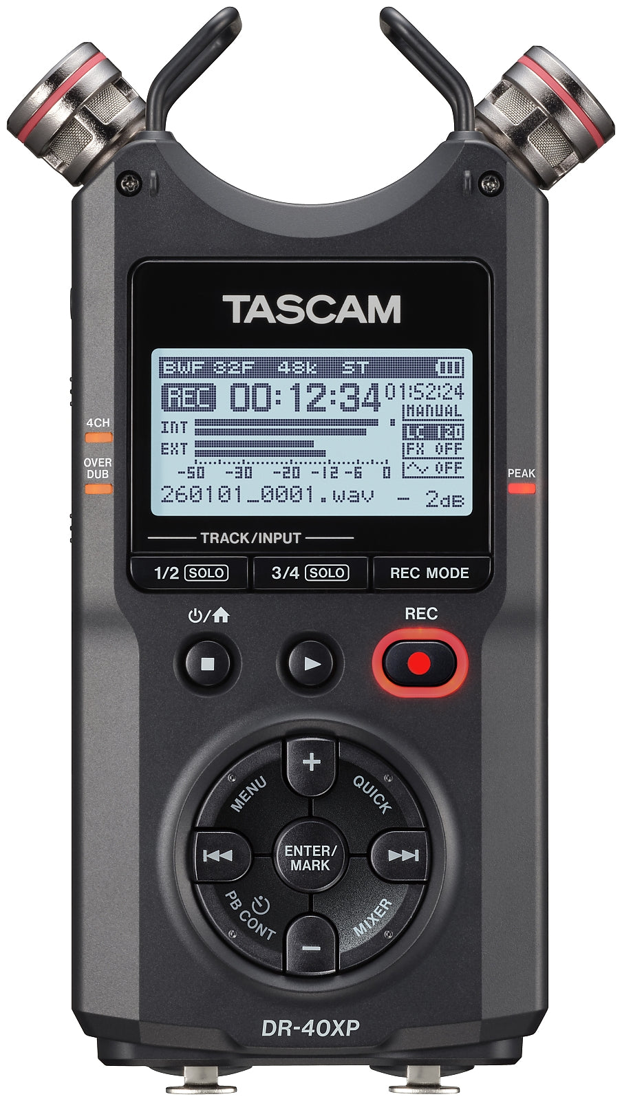Tascam DR-40XP håndholdt optager, diktafon