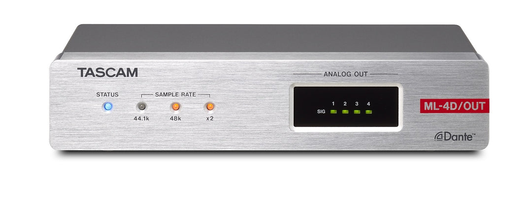 Tascam ML-4D OUT-X Analog Dante converter 4 kanaler, XLR