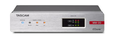 Tascam MM-2D Analog Dante converter 2in / 2 out, XLR