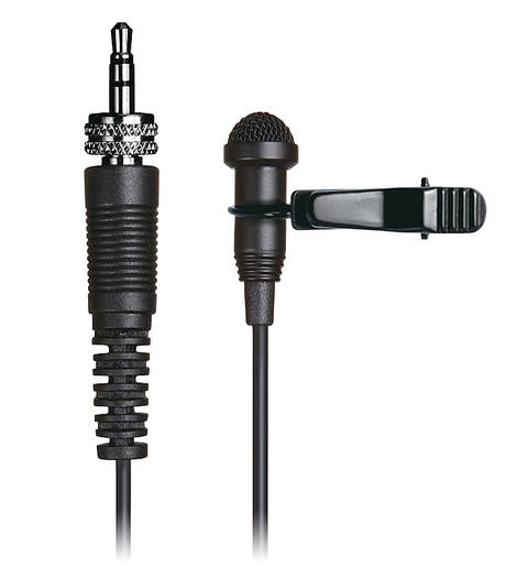 Tascam TM-10L knaphulsmikrofon minijack med omløber, Sort