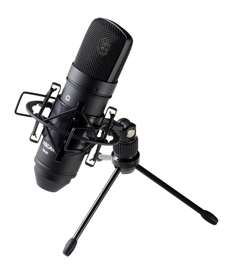 Tascam TM-80 kondensator mikrofon inkl. ophæng, Sort