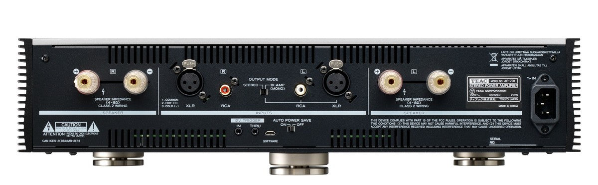 TEAC AP-701 Stereo/Mono Forstærker (Sølv)