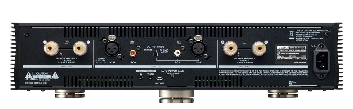 TEAC AP-701 Stereo/Mono Forstærker (Sort)
