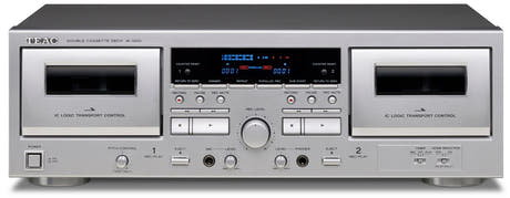 TEAC W-1200 Double Cassettedeck Silver