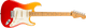 Fender Player Plus Stratocaster El-guitar (Tequila Sunrise)