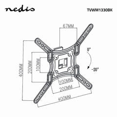 TV Ophæng Fuldt Bevægeligt (23-55", 30kg)