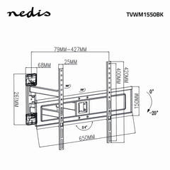 Tv Ophæng Fuldt Bevægeligt (37-70", 25kg)