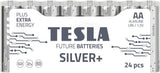 Tesla Silver+ AA Alkaline Batterier (48 stk)