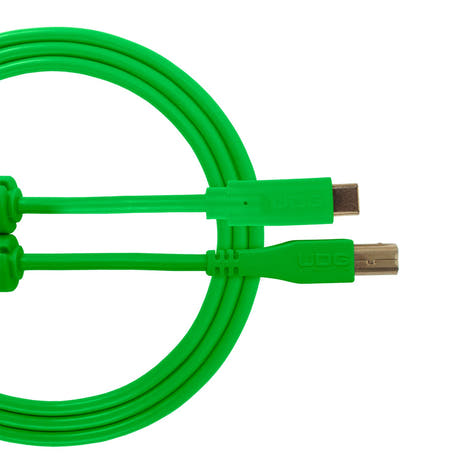 UDG Ultimate Audio Cable USB 2.0 C-B Grøn Straight 1,5m