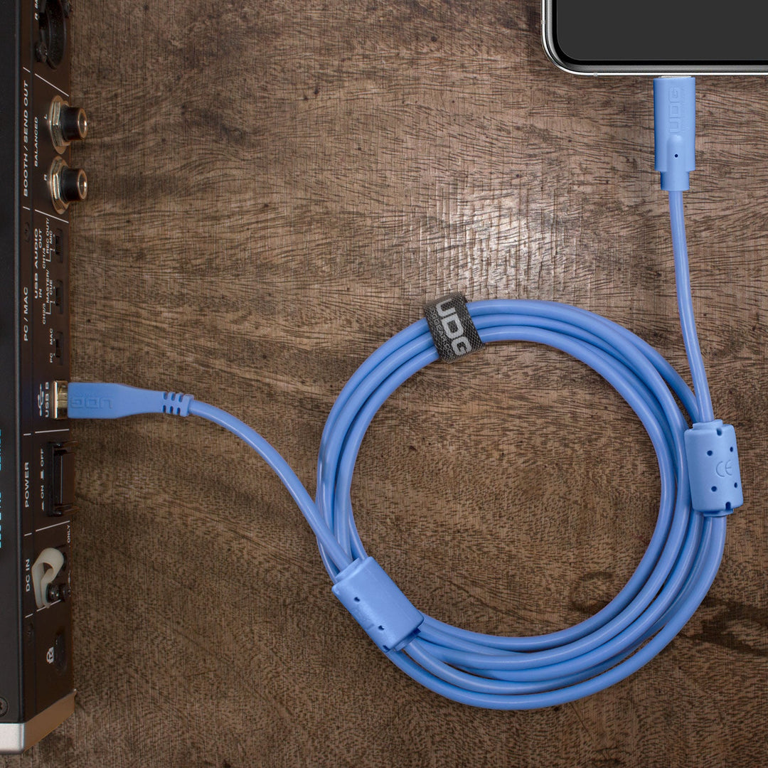 UDG Ultimate Audio Cable USB 2.0 C-B Blå Straight 1,5m
