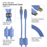 UDG Ultimate Audio Cable USB 2.0 C-B Blå Straight 1,5m