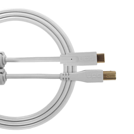 UDG Ultimate Audio Cable USB 2.0 C-B Hvid Straight 1,5m
