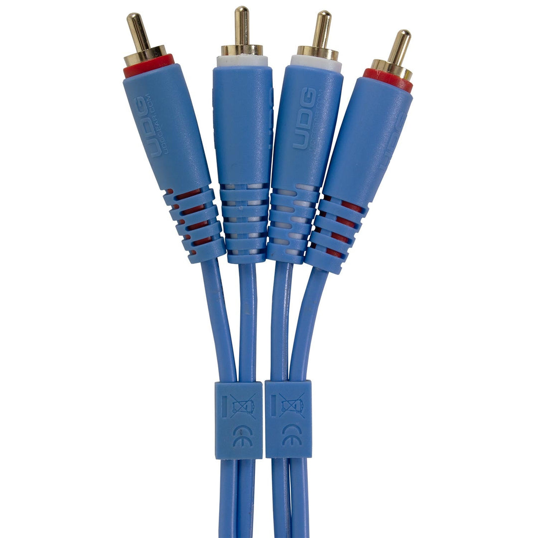 UDG Ultimate Audio Cable Set RCA - RCA Blå Straight 3m