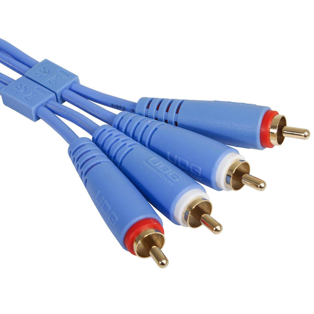 UDG Ultimate Audio Cable Set RCA - RCA Blå Straight 3m