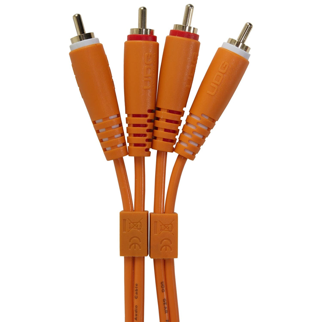 UDG Ultimate Audio Cable Set RCA - RCA Orange Straight 3m